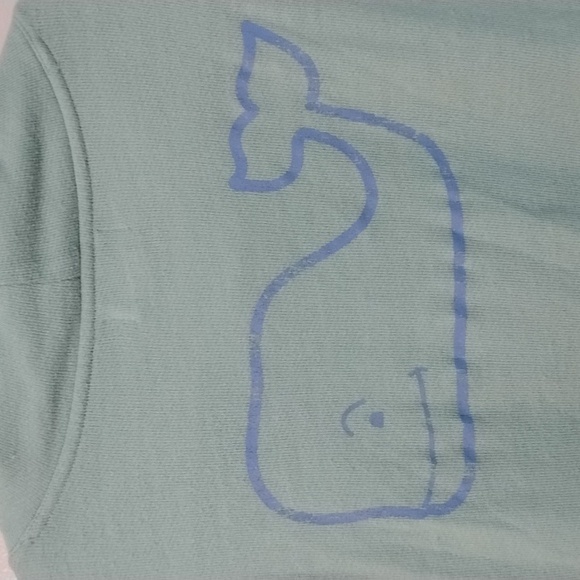 Vineyard Vines Light Green Coastal Pullover Drawstring Sweatshirt Whale Logo - Picture 10 of 16